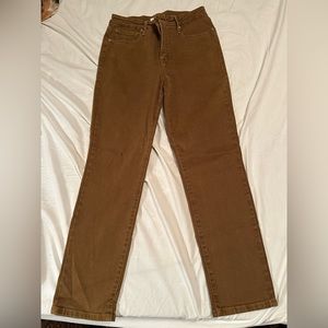 Good American brown bootcut pants